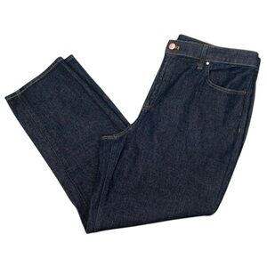 Talbots Regina Wash Classic Denim Blue Slim Straight Ankle Jeans Size 14